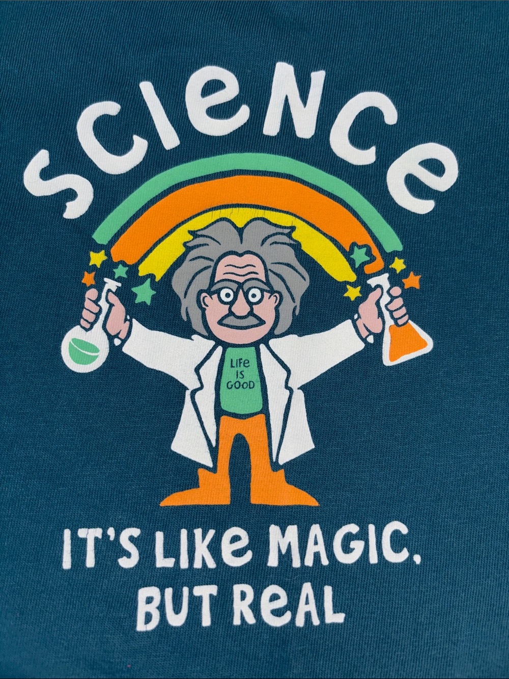 Science magic Einstein crusher tee t 3T life is good